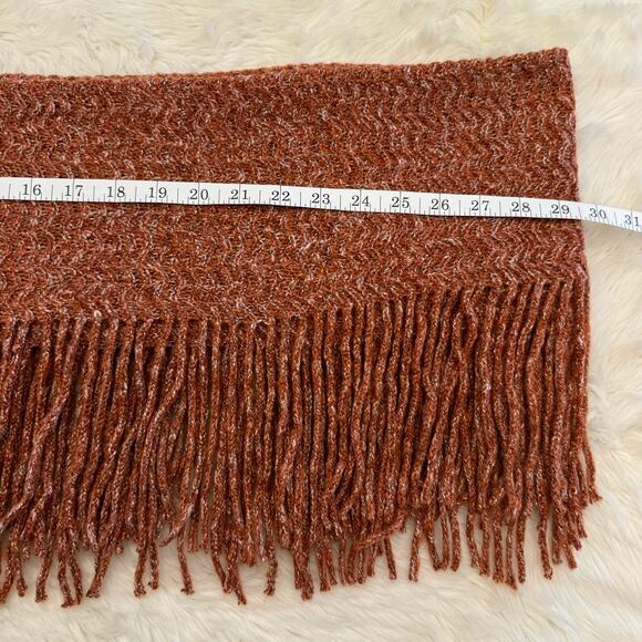 Cozy Marble Fringe Infinity Scarf OS - Picture 3 of 4